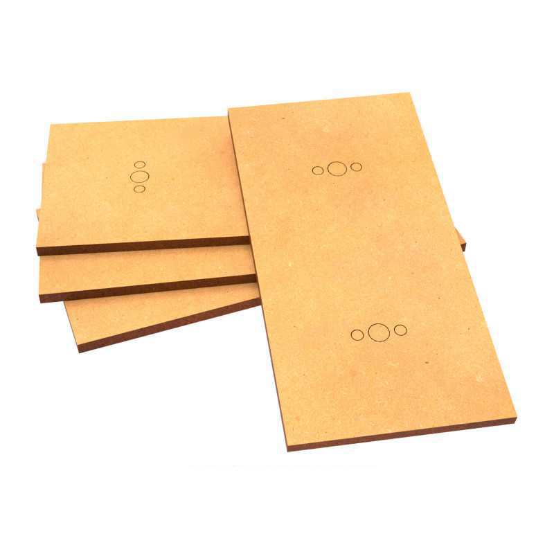 Peanas DM - Rectangulares 100x50mm