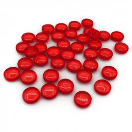 Plastic Gems 12mm - Red