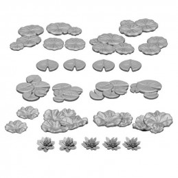 3D printed set - LILY PADS plants