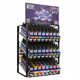 GSW METAL display stand with 60ml bottles with banner