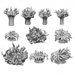 Set stampato in 3D - Anemoni di mare