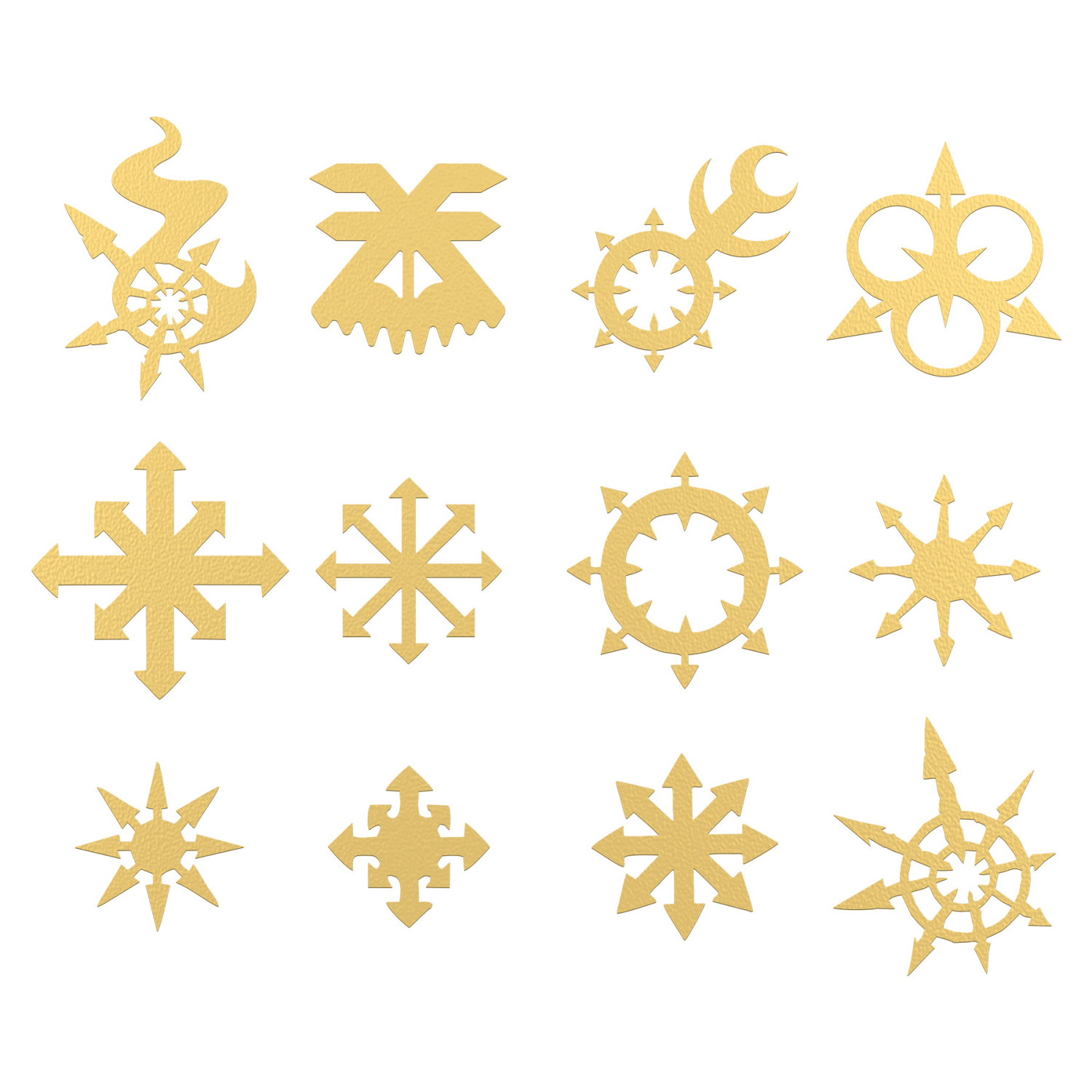 Chaos Symbols and Runes | Photo etched Runes