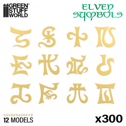Elven Runes and Symbols | Photo etched Runes