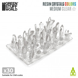 CLEAR Resin Crystals - Medium | Transparent resin bits