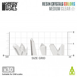 CLEAR Resin Crystals - Medium | Transparent resin bits