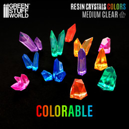 CLEAR Resin Crystals - Medium | Transparent resin bits
