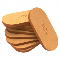 MDF Bases - Oval Pill 25x50mm