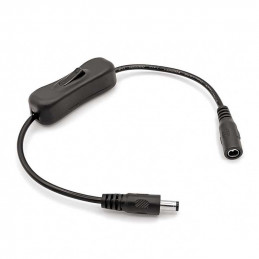Barrel Jack Power Switch - Black