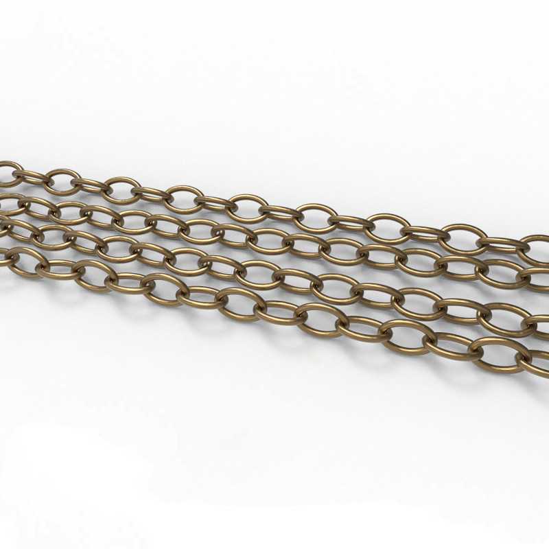 Hobby Kette 3 mm - Voll 1 Meter