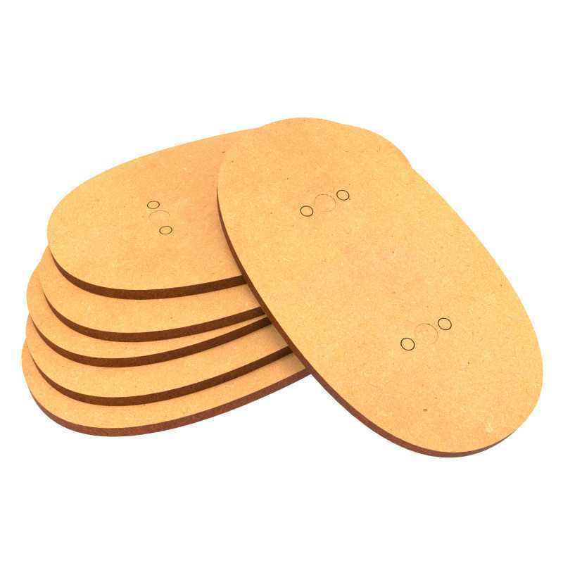 Basi MDF - Ovali AOS 90x52mm Basi MDF - Ovali AOS 90x52mm