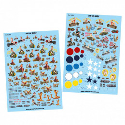 Water slide decals - Pin Ups