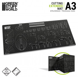 Scale Cutting Mat A3 Extended | Hobby Cutting Mats