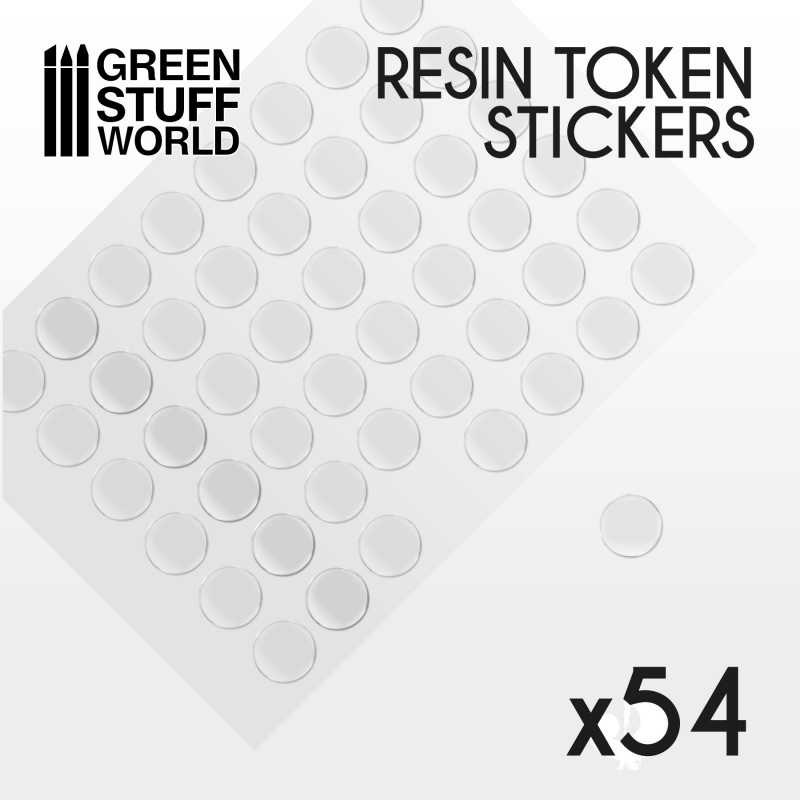 54x Resin Token Stickers 20mm | Resin Token Stickers 54x Resin Token Stickers 20mm | Resin Token Stickers