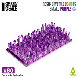PURPLE Resin Crystals | Small Transparent purple crystal
