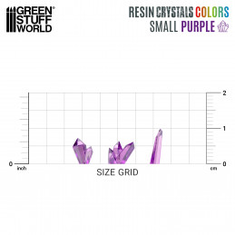 PURPLE Resin Crystals | Small Transparent purple crystal