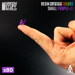Cristales de Resina VIOLETA - Pequeños