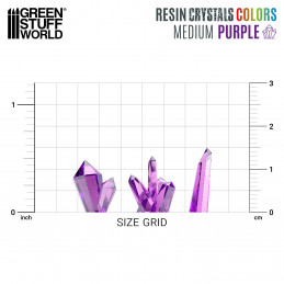 Cristaux de Résine Violet - Moyen