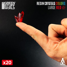 Red Resin Crystals - Large