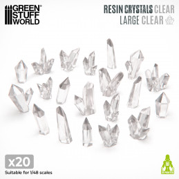 CLEAR Resin Crystals - Large