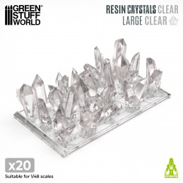 CLEAR Resin Crystals - Large