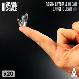 CLEAR Resin Crystals - Large