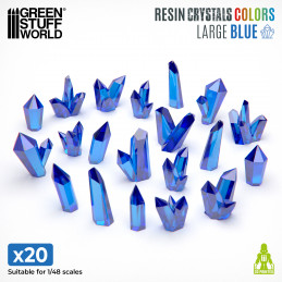 Blue Resin Crystals - Large size