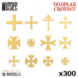 Templar Cross Symbols | Photo etched Runes