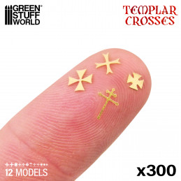 Templar Cross Symbols | Photo etched Runes