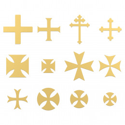 Templar Cross Symbols | Photo etched Runes