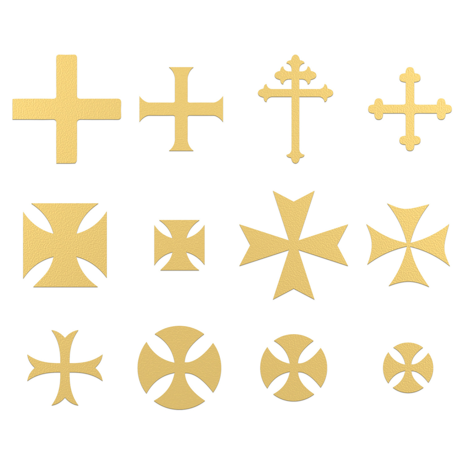 Templar Cross Symbols | Photo etched Runes