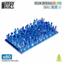 BLUE Resin Crystals - Small
