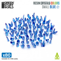 BLUE Resin Crystals - Small