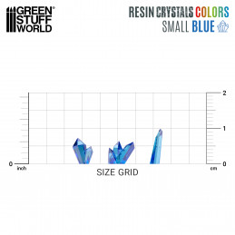 BLUE Resin Crystals - Small