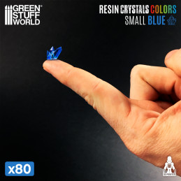 BLUE Resin Crystals - Small