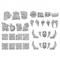 Set imprimé en 3D - Plaques d'orc Petites