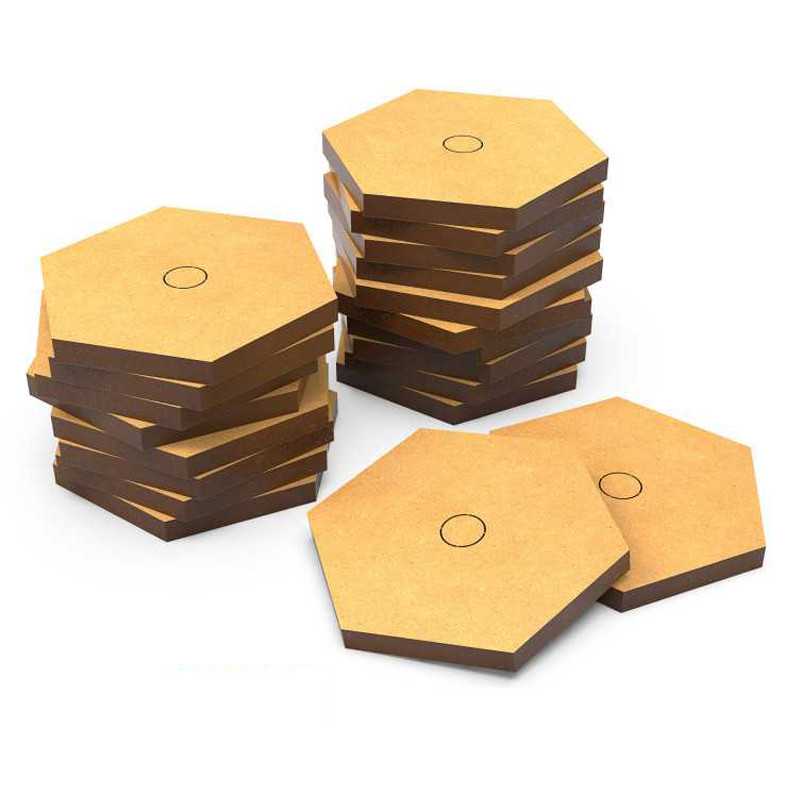 Socles hexagonaux Battletech MDF 32 mm