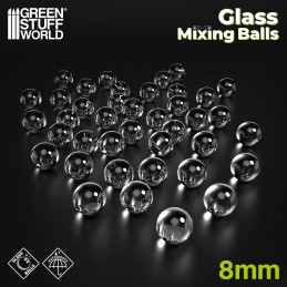 Glass Mixing Balls 8mm | Mixing Balls