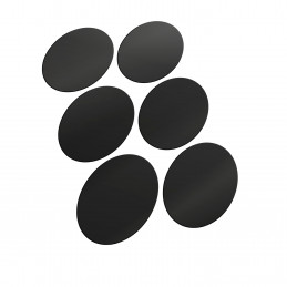 Oval Magnetic Sheet SELF-ADHESIVE - 105x70mm | Magnetic Foil Stickers