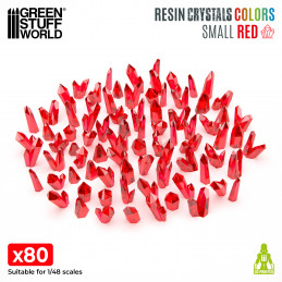 RED Resin Crystals | Transparent red crystal
