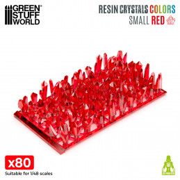 RED Resin Crystals | Transparent red crystal