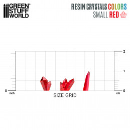 RED Resin Crystals | Transparent red crystal