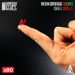 RED Resin Crystals | Transparent red crystal