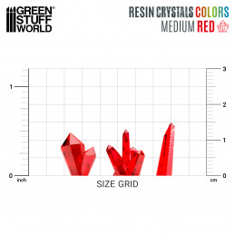 Cristalli in Resina ROSSO - Medi | Bits in Resina Trasparente