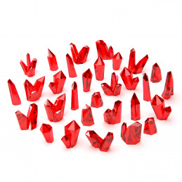 RED Resin Crystals - Medium | Transparent resin bits