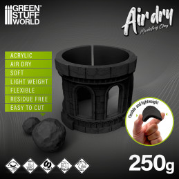 Air Dry Foam Clay 250gr. - Black