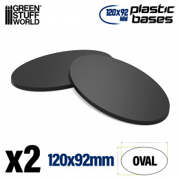 Oval Plastic Bases 120x92mm perfect for flying vehicles and walkers