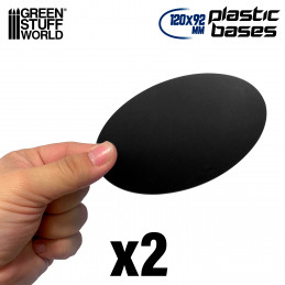 Oval Plastic Bases 120x92mm perfect for flying vehicles and walkers