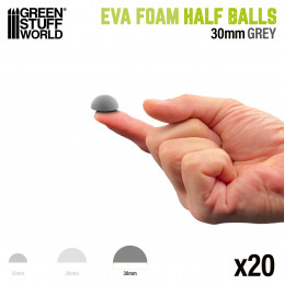 EVA Foam Half Balls 30mm and EVA Foam rivets to simulate armor rivets and cosplay props