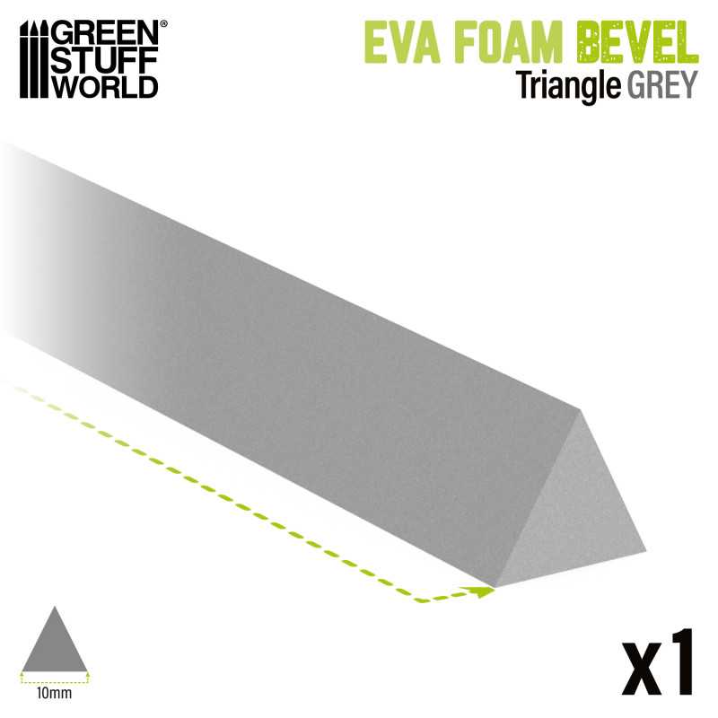EVA foam bevels 10mm - Triangle for Cosplay EVA foam bevels 10mm - Triangle for Cosplay