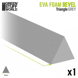 EVA foam bevels 15mm - Triangle for Cosplay